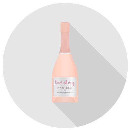 Prosecco Rose Bottle