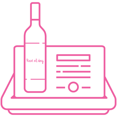 Rose All Day Icon - Still Shelf Talker