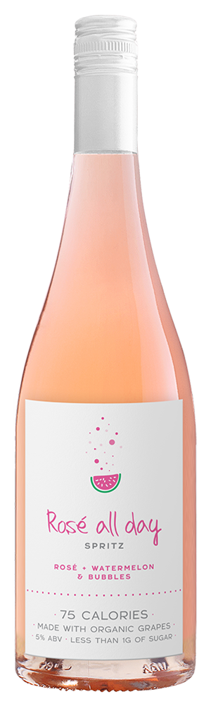 Rose All Day Watermelon Spritz - Front of Bottle