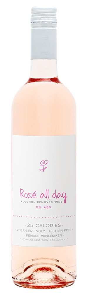 Rose All Day Zero Front of Bottle