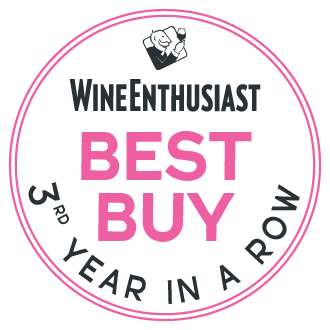 Wine Enthusiast Best Buy Seal - 3rd Year in a Row